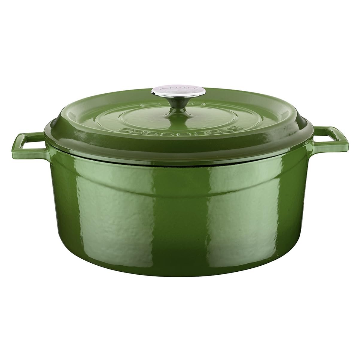 Lava Döküm Yuvarlak Tencere, Trendy, 28 cm, 6.71 Litre Hacim, Yeşil