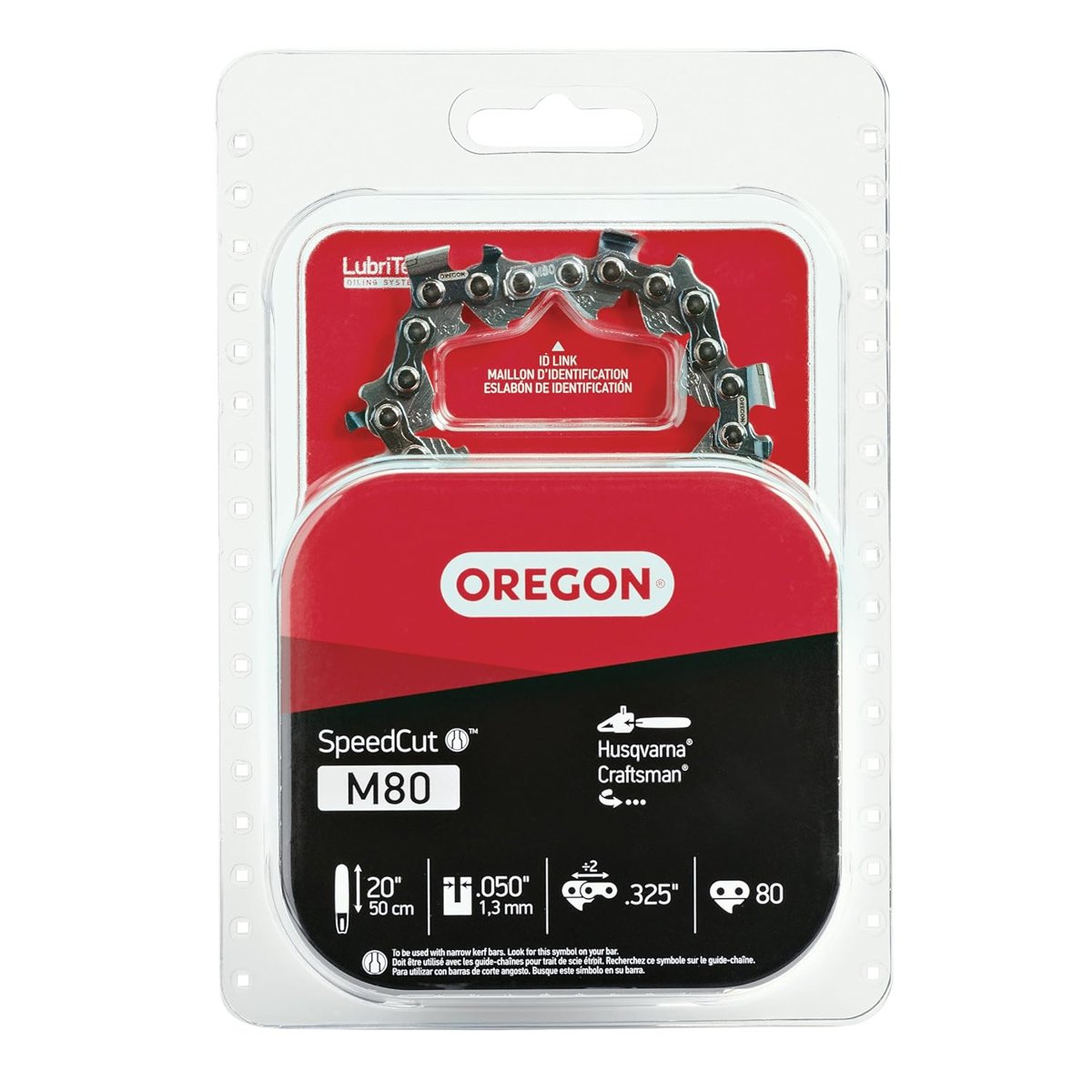 Oregon M80 SpeedCut 50 cm Motorlu Testere Zinciri, Husqvarna, Craftsman için Uygundur