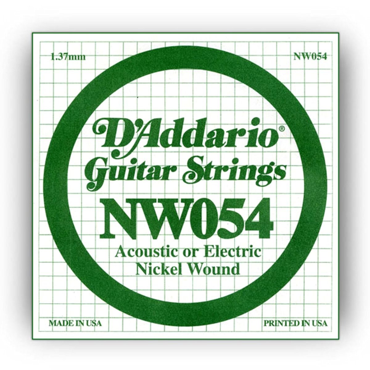 Daddario Nw054 Elektro Ve Akustik Tek Tel, 5Li Paket, (Kalin Mi),