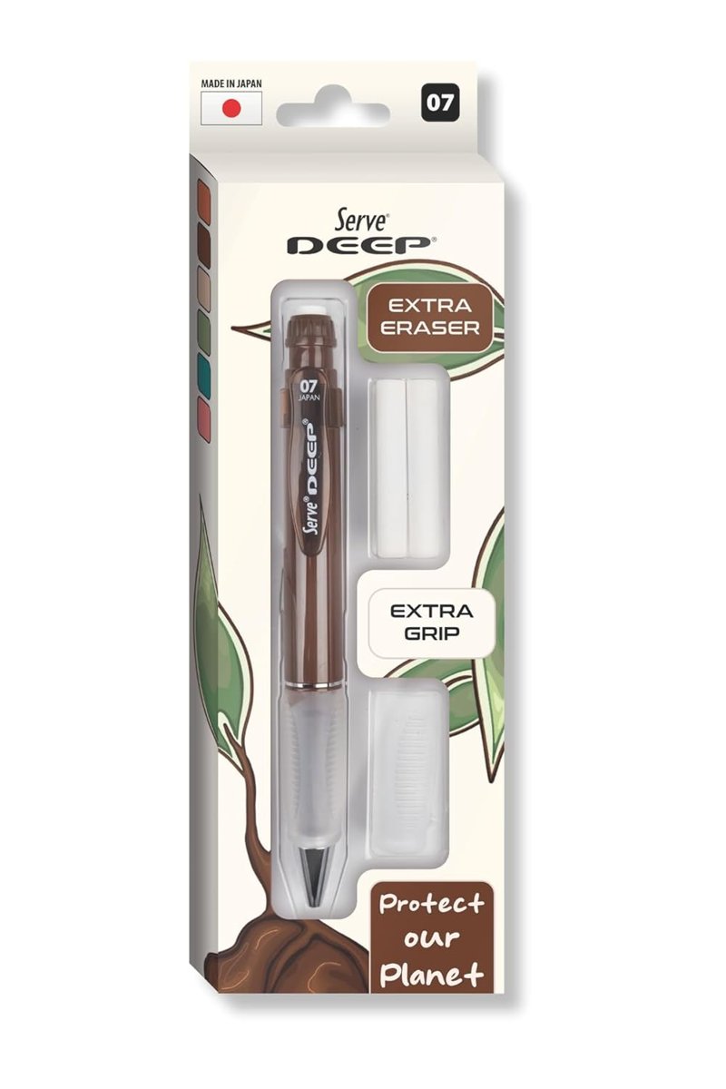 SERVE DEEP KLM  GRIP  SILGI YEDEKLI SET 07MM KAHVERENGI