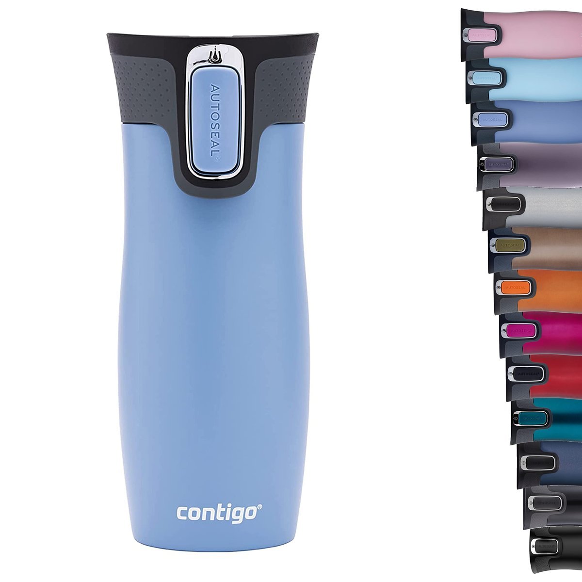 Contigo Westloop Autoseal Termos Bardak 470 mL Açık Mavi