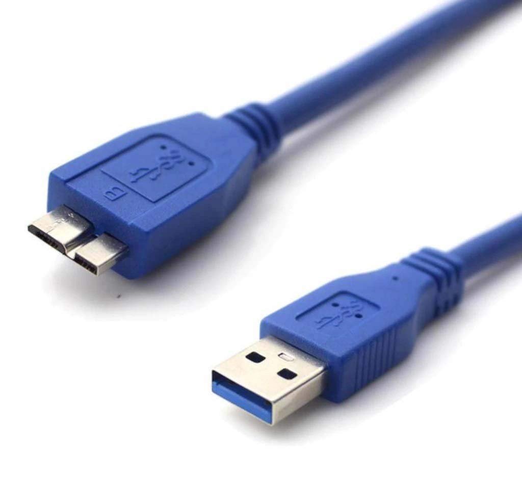 Alfais Al-4621 0.5 Metre USB 3.0 HDD Harddisk Kablo Ara Bağlantı Micro Veri Taşınabilir Disk Kablosu