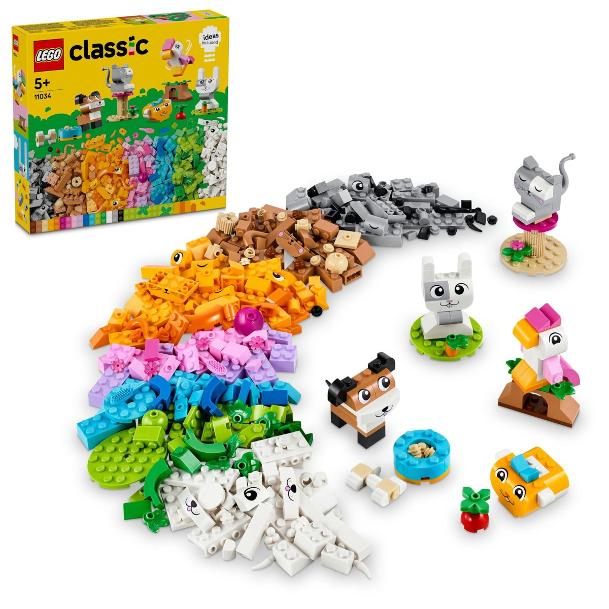 LEGO Classic Yaratıcı Evcil Hayvanlar 11034 – 5 Yaş ve Üzeri İçin Hayvan Figürleri İçeren Yaratıcı O