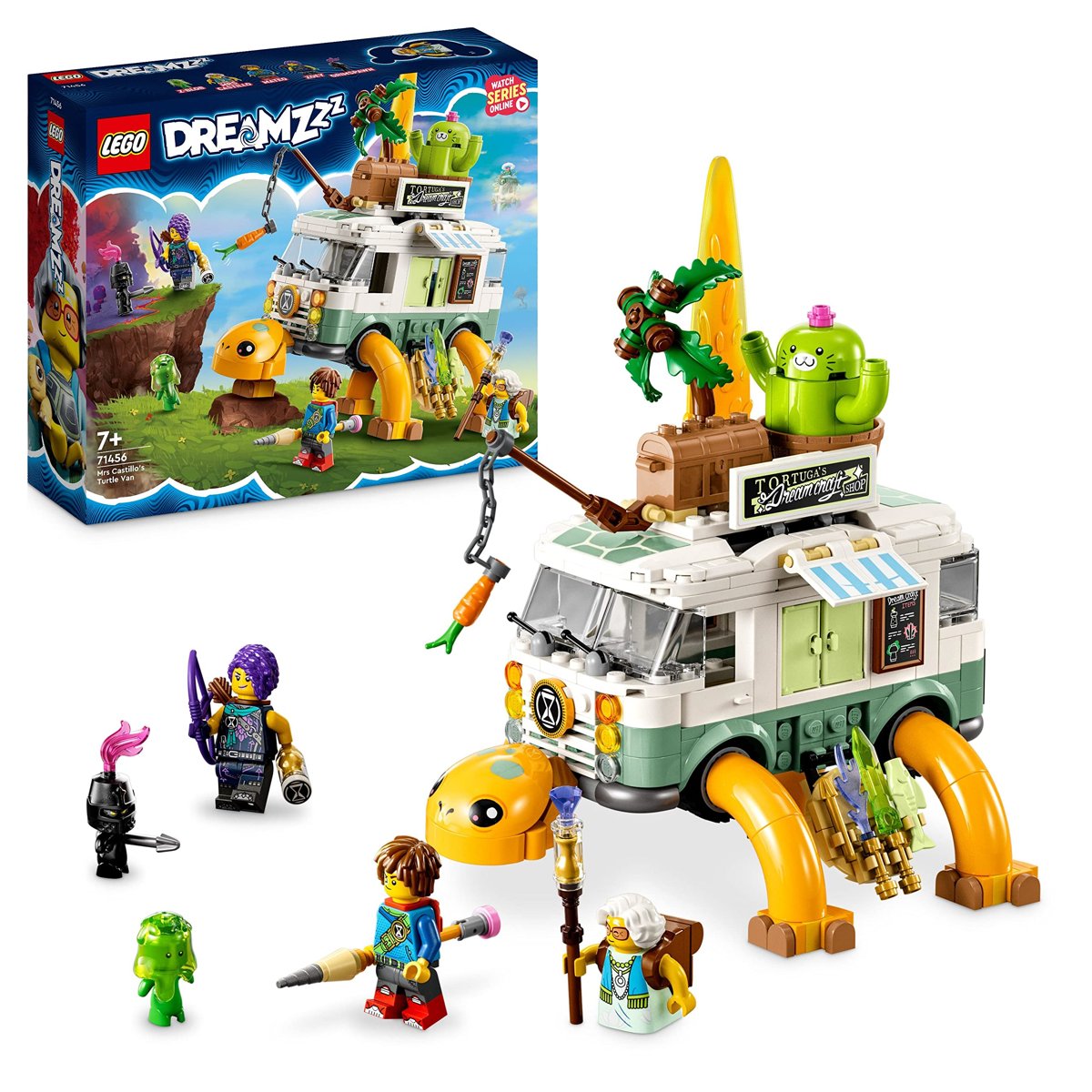 LEGO® DREAMZzz™ Bayan Castillo'nun Kaplumbağa Minibüsü 71456-7 Yaş ve Üzeri Çocukların 2 Farklı Şekilde İnşa Edebileceği Bir Kaplumbağa Minibüsü İçeren Yaratıcı Oyuncak Yapım Seti (434 Parça)