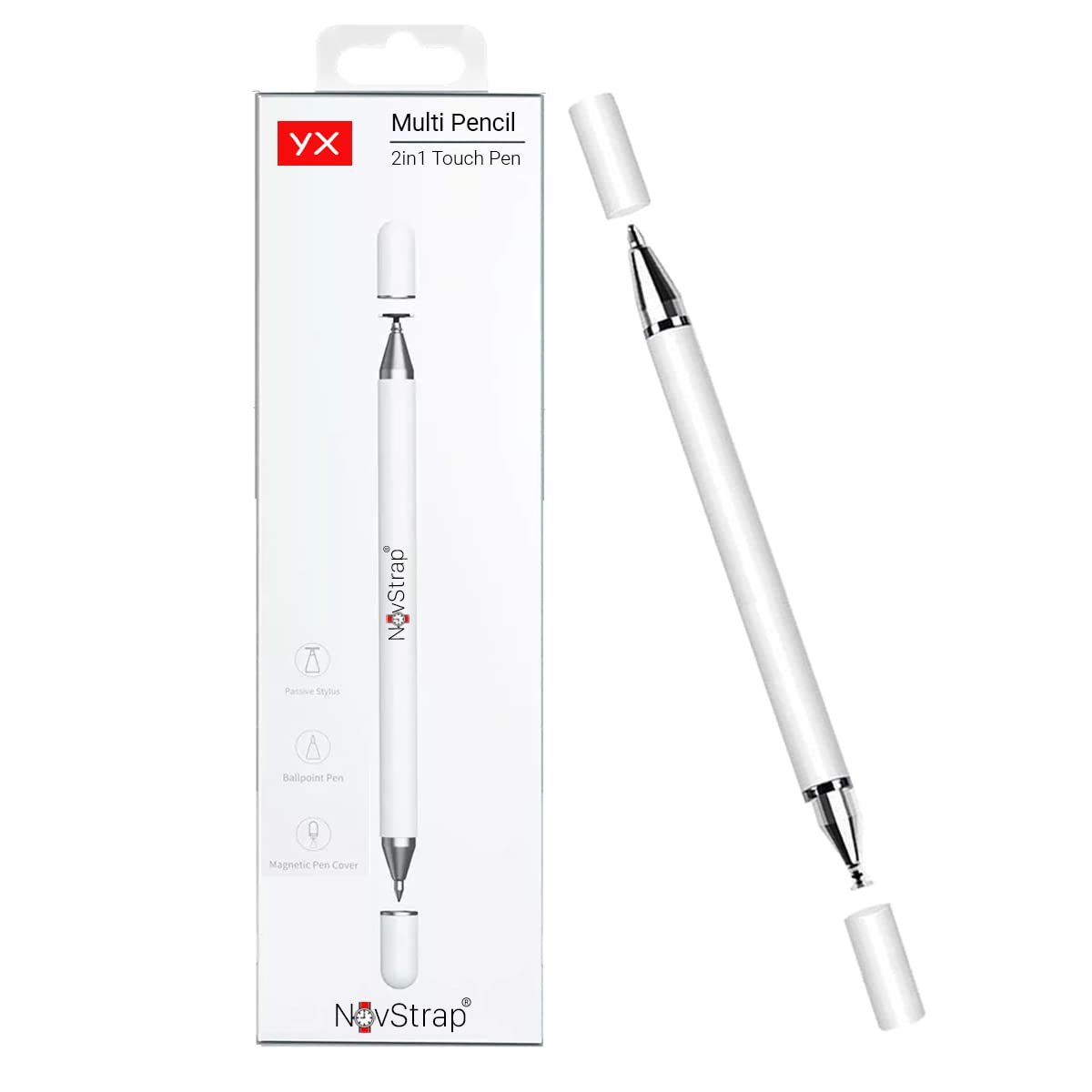 NovStrap Casper Via S50 S40 L50 L40 L30 S48 S30 S20 S38 L20 ile Uyumlu 2in1 Dokunmatik Tablet Kalemi Stylus