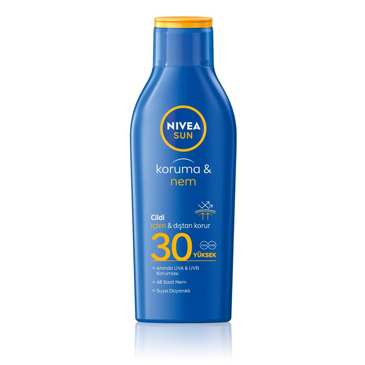 NIVEA SUN SPF30 Güneş Koruyucu Losyon 200ml, 48 Saat Nemlendirici, Suya Dayanıklı, Anında UV Korumas