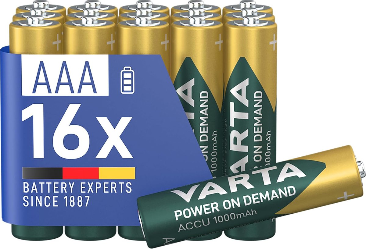 VARTA Rech.AAA 1000mAh 16 lı