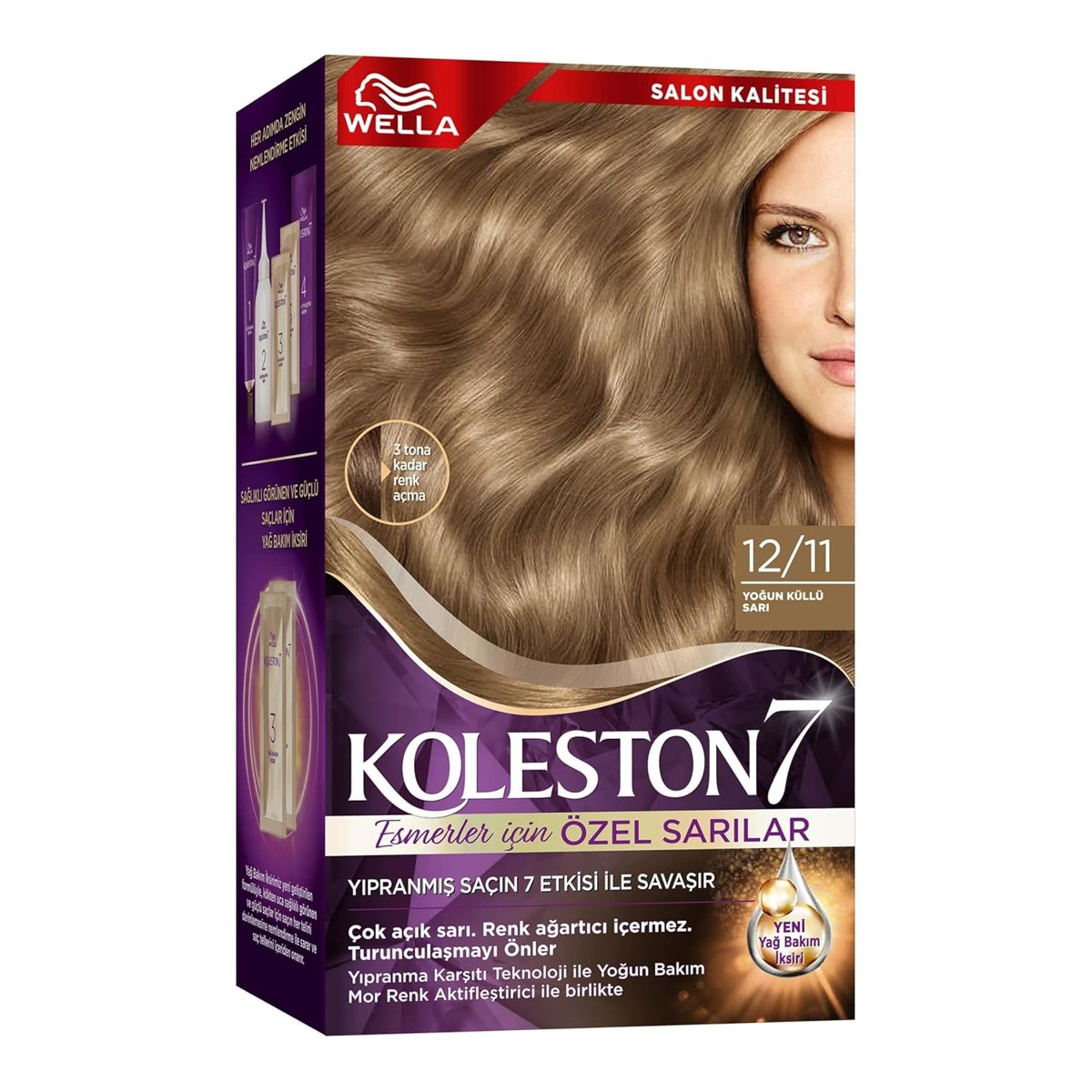 Koleston Supreme Kit Saç Boyası 12/11 Yoğun Küllü Sarı