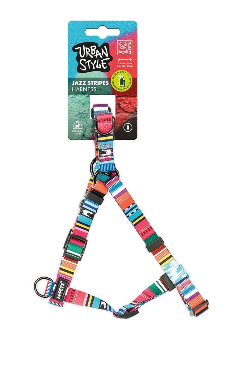 M-PETS URBAN STYLE JAZZ STRIPES GÖĞÜS TASMASI (S)