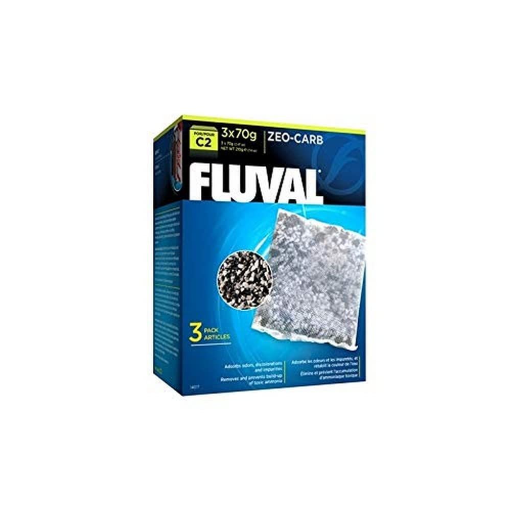 Fluval C2 Zeo Carb, mekanik filtreleme için, 210 g, 3'lü paket