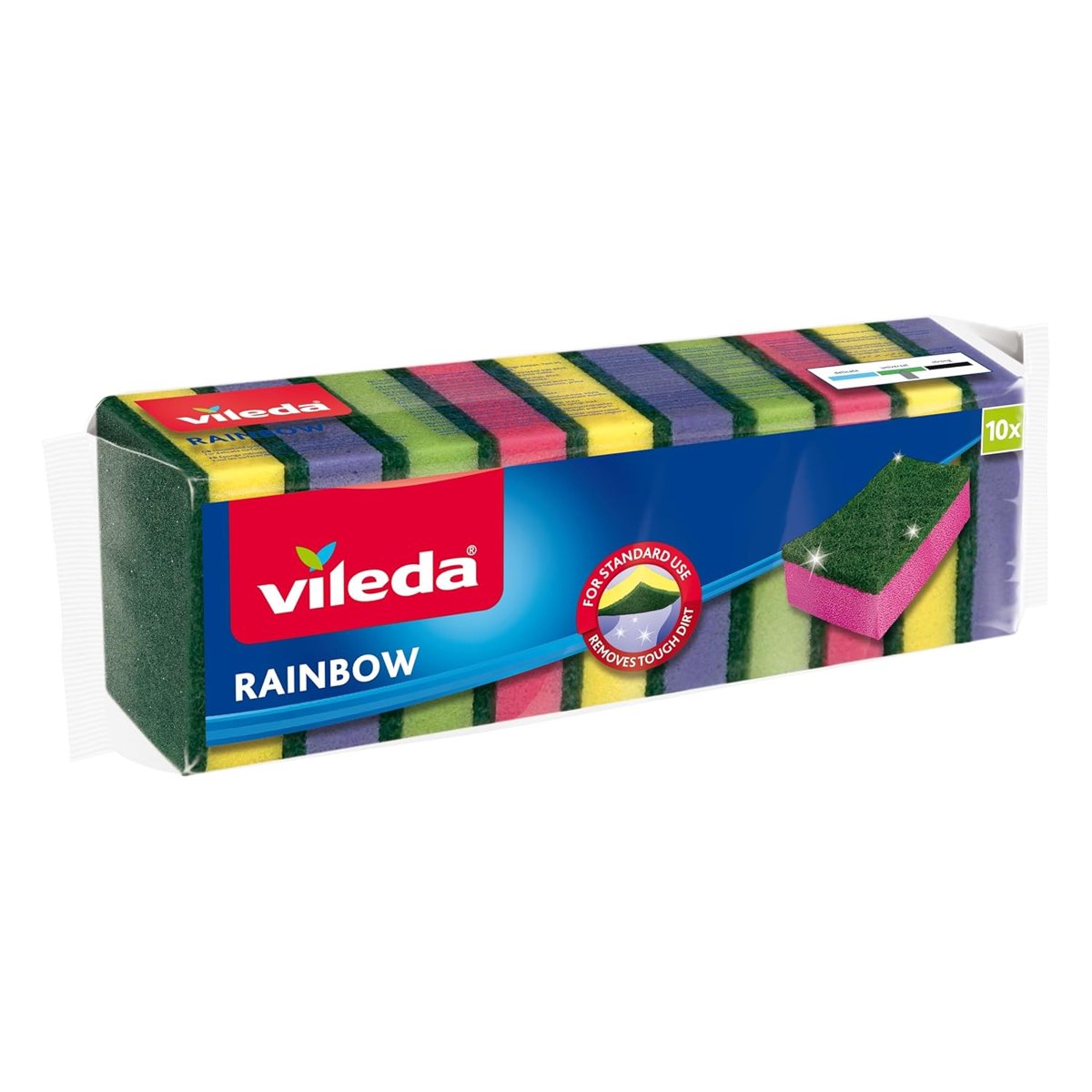 Vileda Ekonomik Bulaşık Süngeri, 10'lu Ekonomik Paket, Rainbow