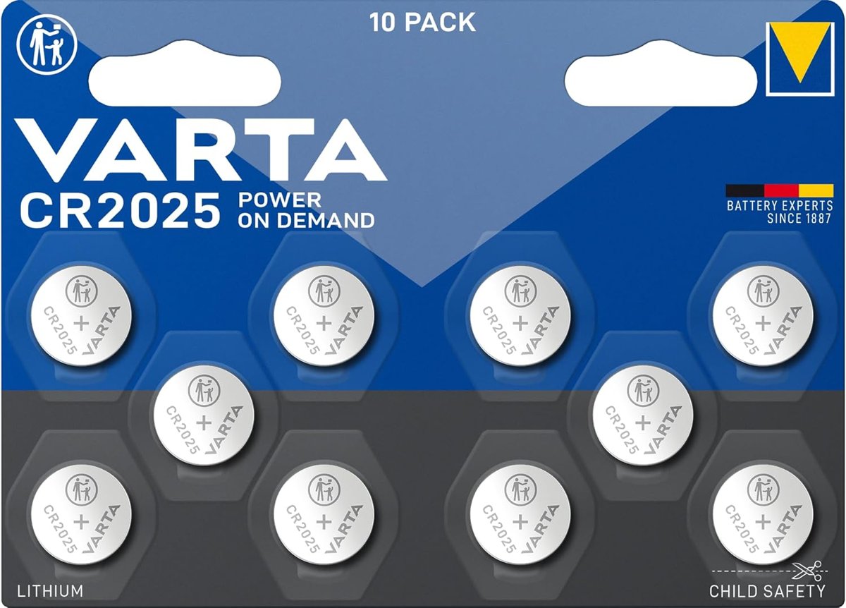 VARTA POWER ON DEMAND CR2025 BLI 1x10