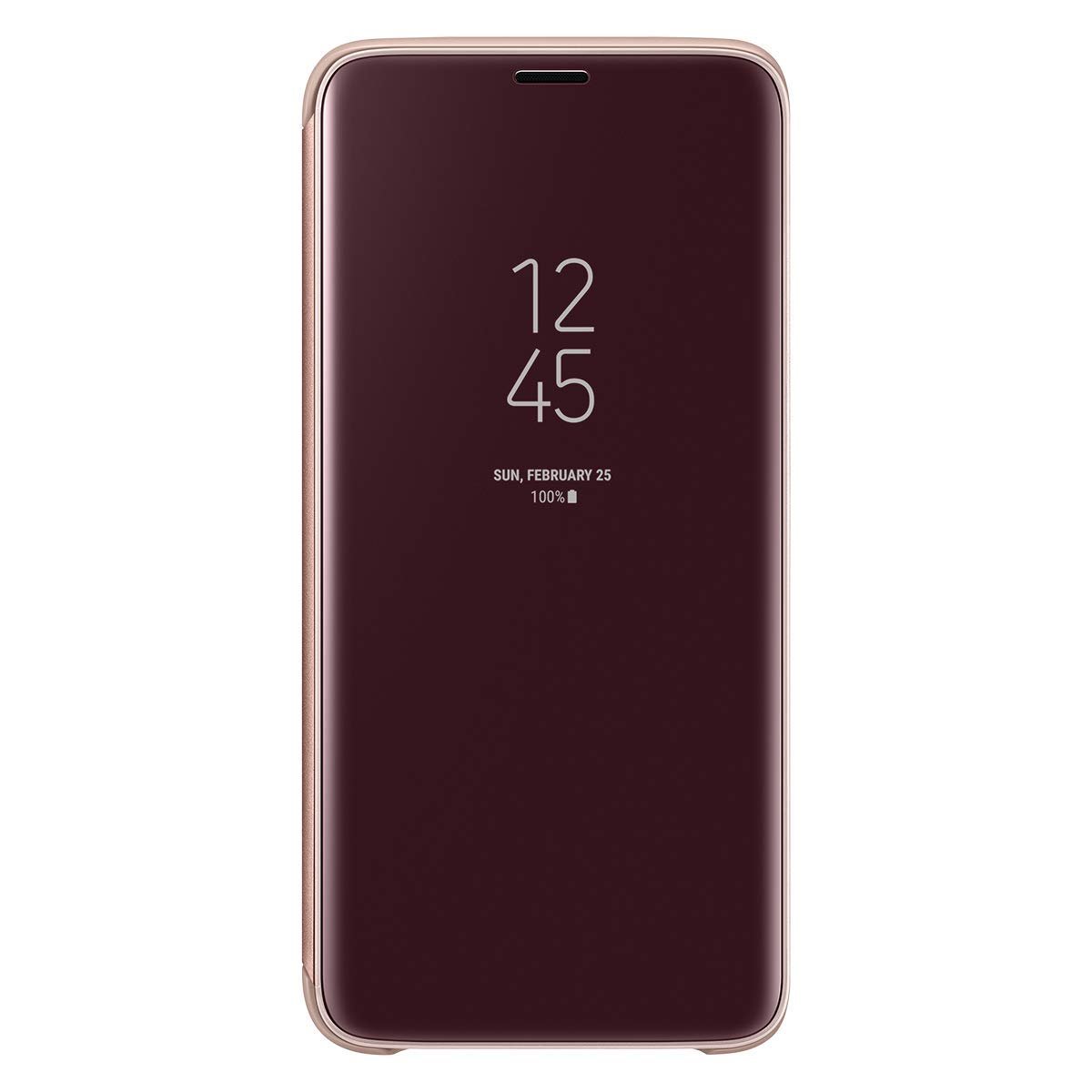 Samsung EF-ZG960C S9 Clear View Standing Cep Telefonu Kılıfı, Altın (Samsung Türkiye Garantili)