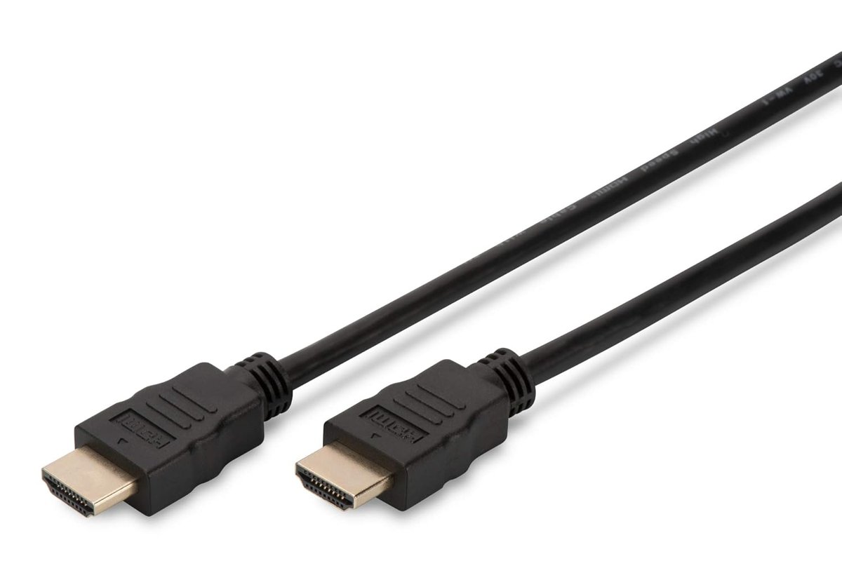 Digitus Dk-330107-010-S Hdmi Yüksek Hızlı Ethernet Bağlantı Kablosu, 1M, Siyah