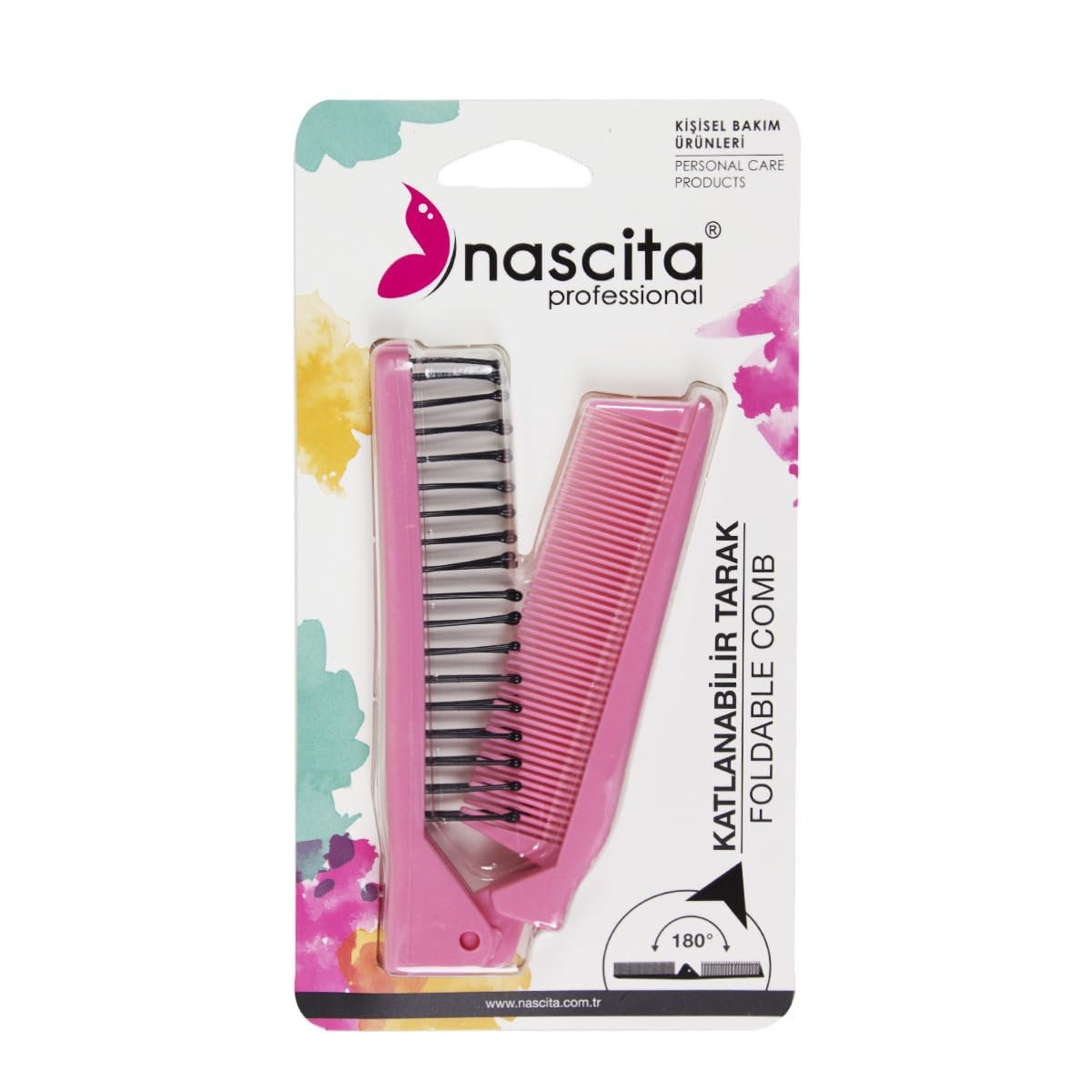 Nascita Açılır-Kapanır Tarak Fırça Pembe - 115