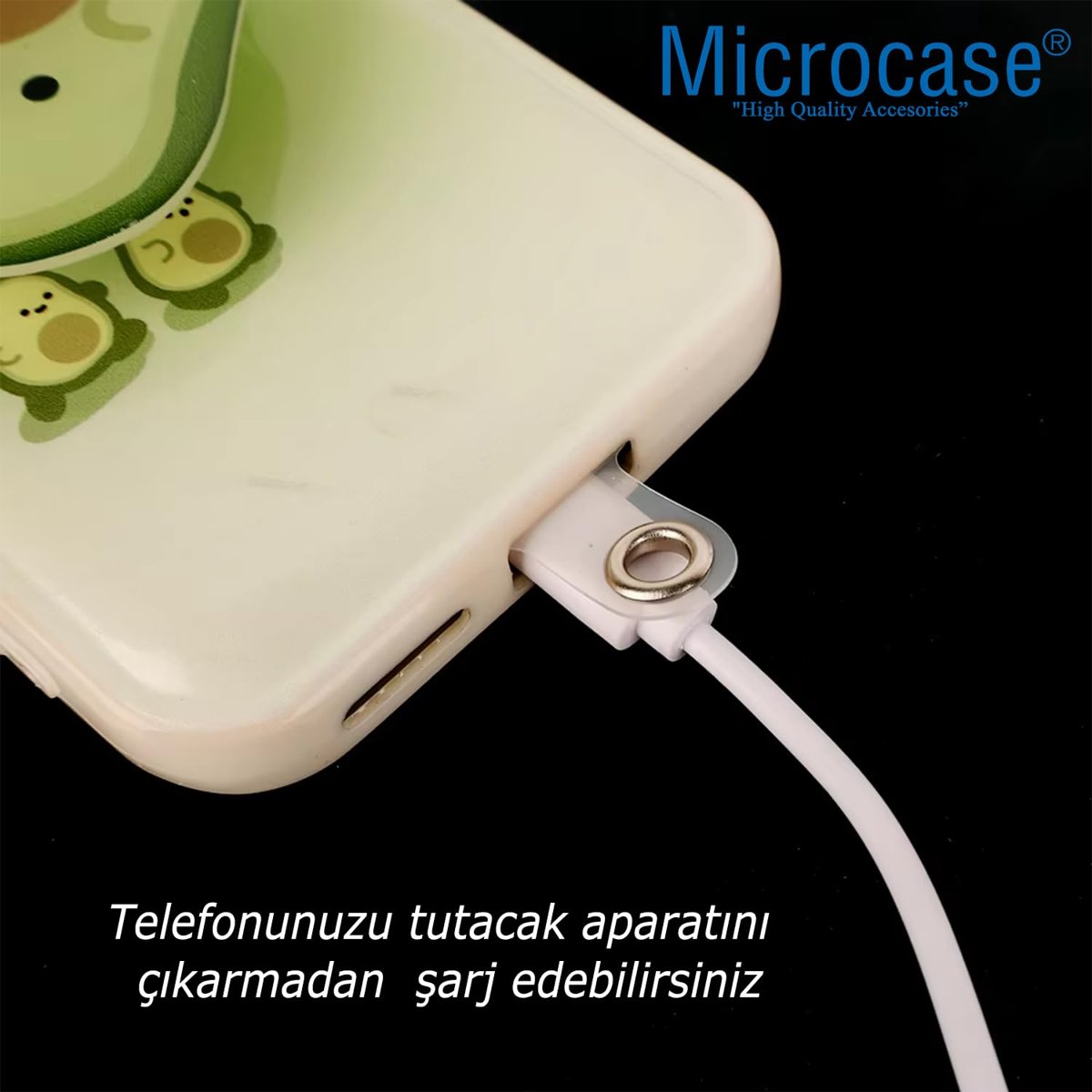 Microcase Telefon İp Askılıklar için Plastik Tutacak Bağlantı Parçası Şeffaf-AL4831 10 Adet