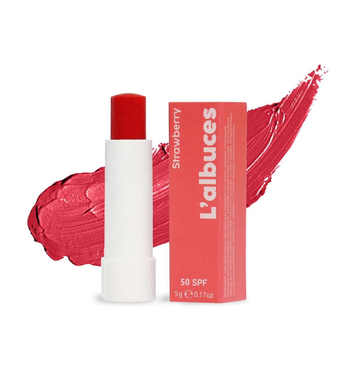 L'albuces Strawberry 50 SPF Lip Balm-Dudak Nemlendiricisi