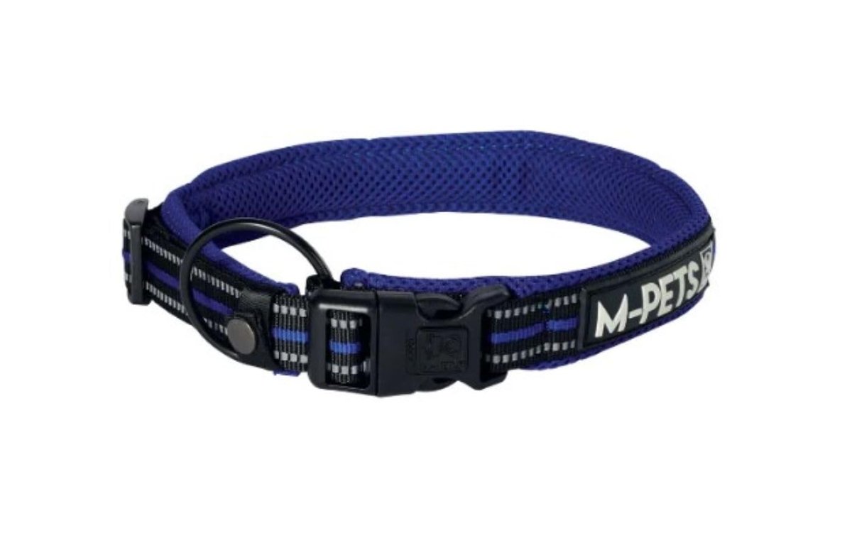 M-PETS HIKING REFLEKTÖRLÜ SOFT BOYUN TASMASI BLUE (XL)