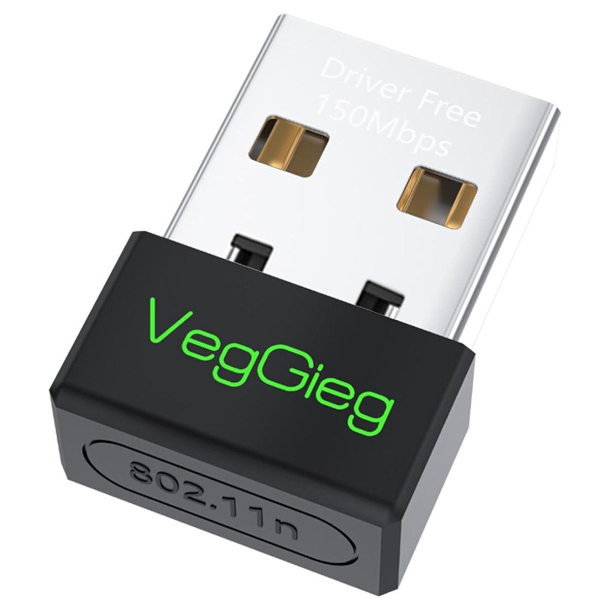 VegGieg 150Mbps 2.4Ghz Kablosuz Wi-Fi Alıcı Verici Nano USB Adaptör