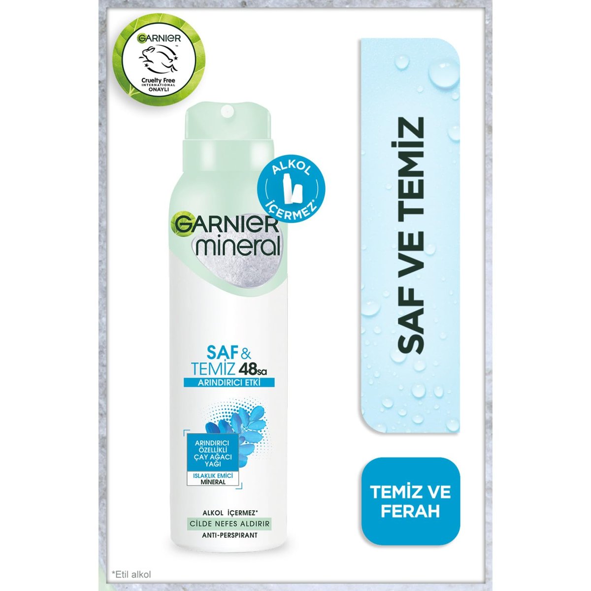Garnier Mineral Saf  Temiz Deodorant 150 ml