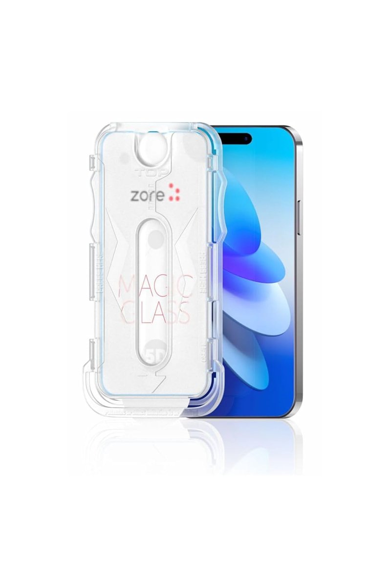 CONSTRAIN iPhone 13 İle Uyumlu Zore Kolay Uygulama Aparatlı 5D Magic Glass Cam Ekran Koruyucu