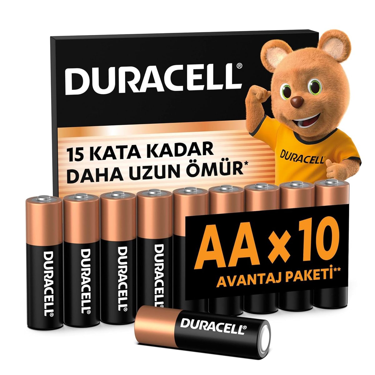 DURACELL BASIC AA Alkalin Kalem Pil (10'lu Paket) – 1,5V