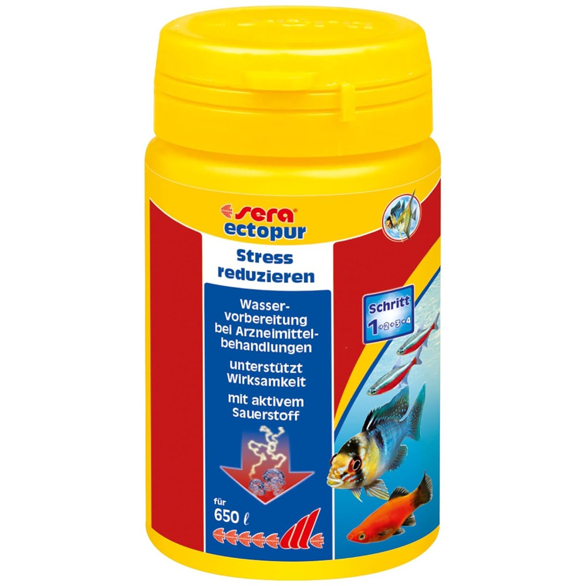 sera ectopur 100 ml (130 g) – Hastalıklarda ve stresde hafifletme, temizleyici oksijenli, balıkların