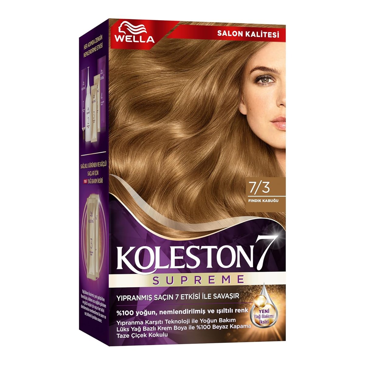 Wella Koleston Supreme Kit 7/3 Fındık Kabuğu *18 x2'li Set