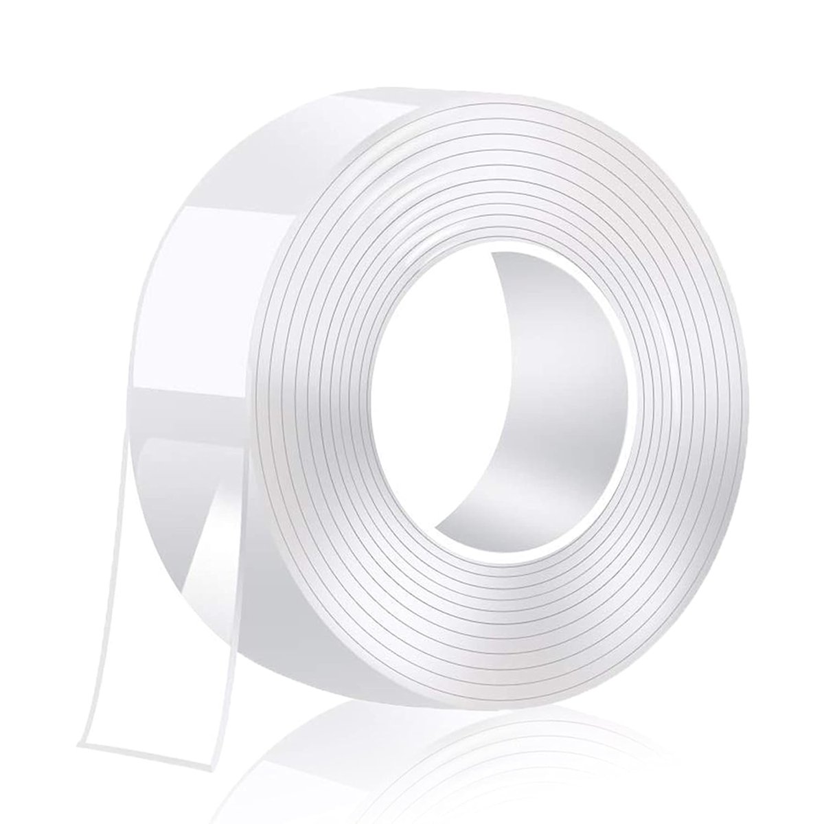Keogh 5M çift taraflı bant ekstra güçlü yıkanabilir ince nano bant, halı, ev, mutfak, araba veya ofis için şeffaf ve çıkarılabilir çift taraflı bant