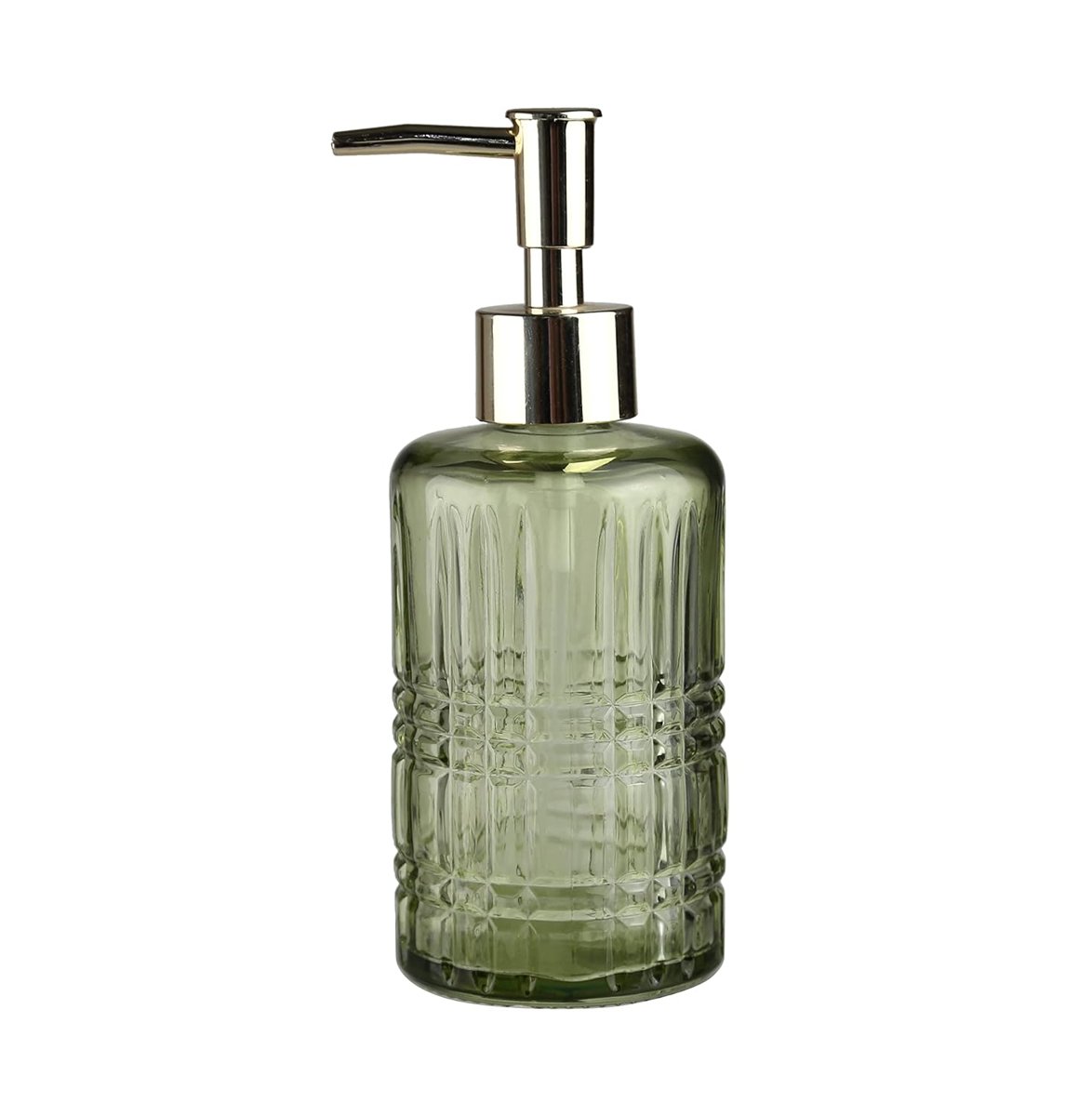 CAM SIVI SABUNLUK,YILDIZ DESENLİ YEŞİL 300ML 6,8X17,6CM