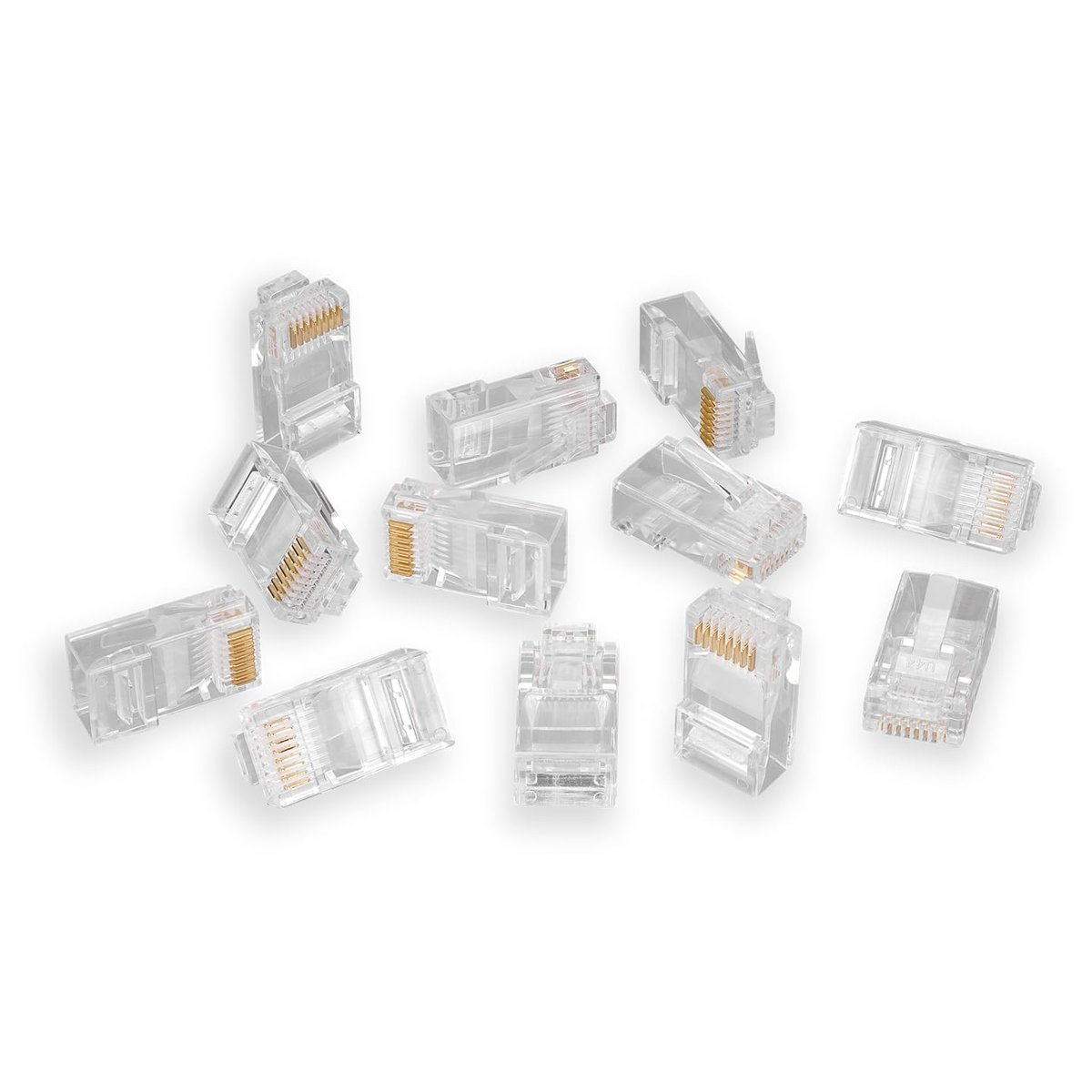 S-link COB8P 50'li Paket Cat5 Cat6 Rj45 Jack Ethernet İnternet Modem Kablosu Soketi Network Tüm Cat5 Cat6 Uyumlu Soket RJ45 Jack