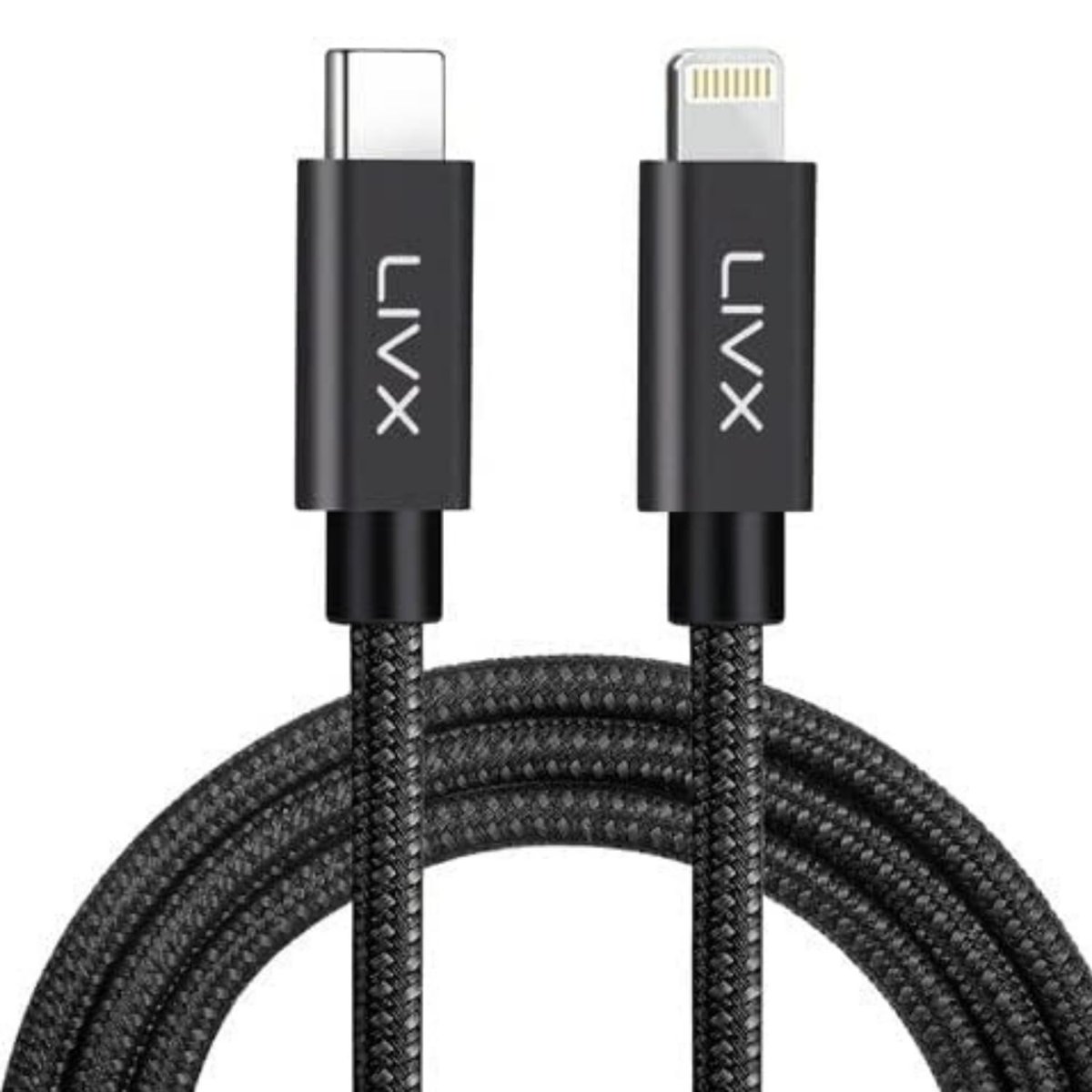 LivX Horizontal 20W Type C to Lightning iPhone iPad Hızlı Şarj ve Data Kablosu Space Gray BRT (2 Metre)