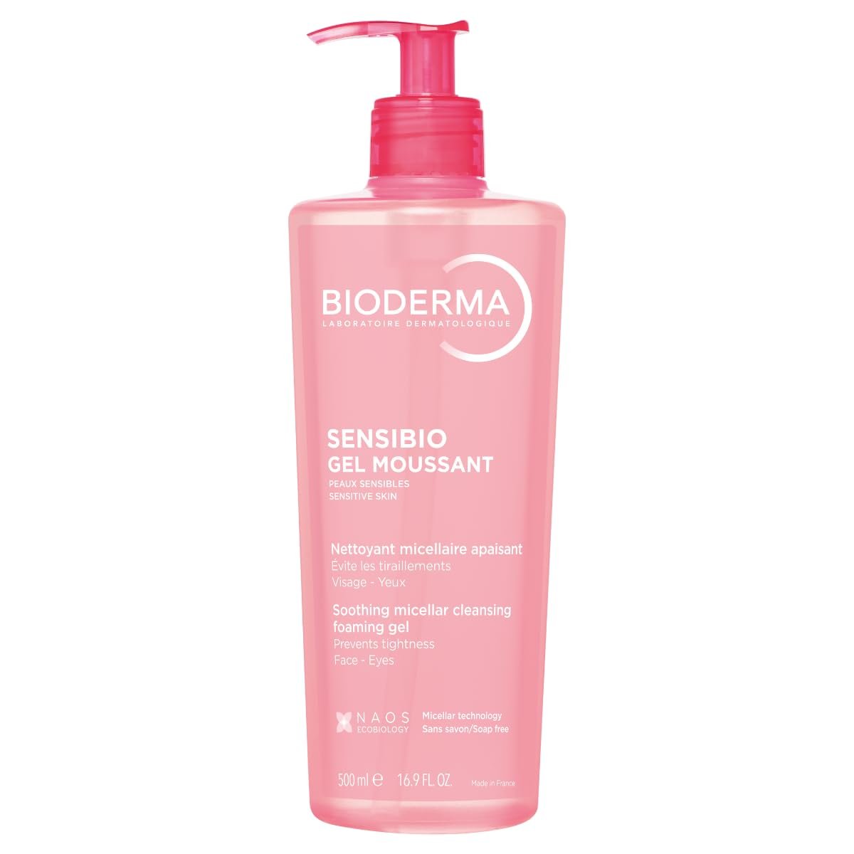 Bioderma Sensibio Foaming Gel Hassas ve Normal Ciltler Durulanan Micellar Yüz Temizleme Jeli 500 ml