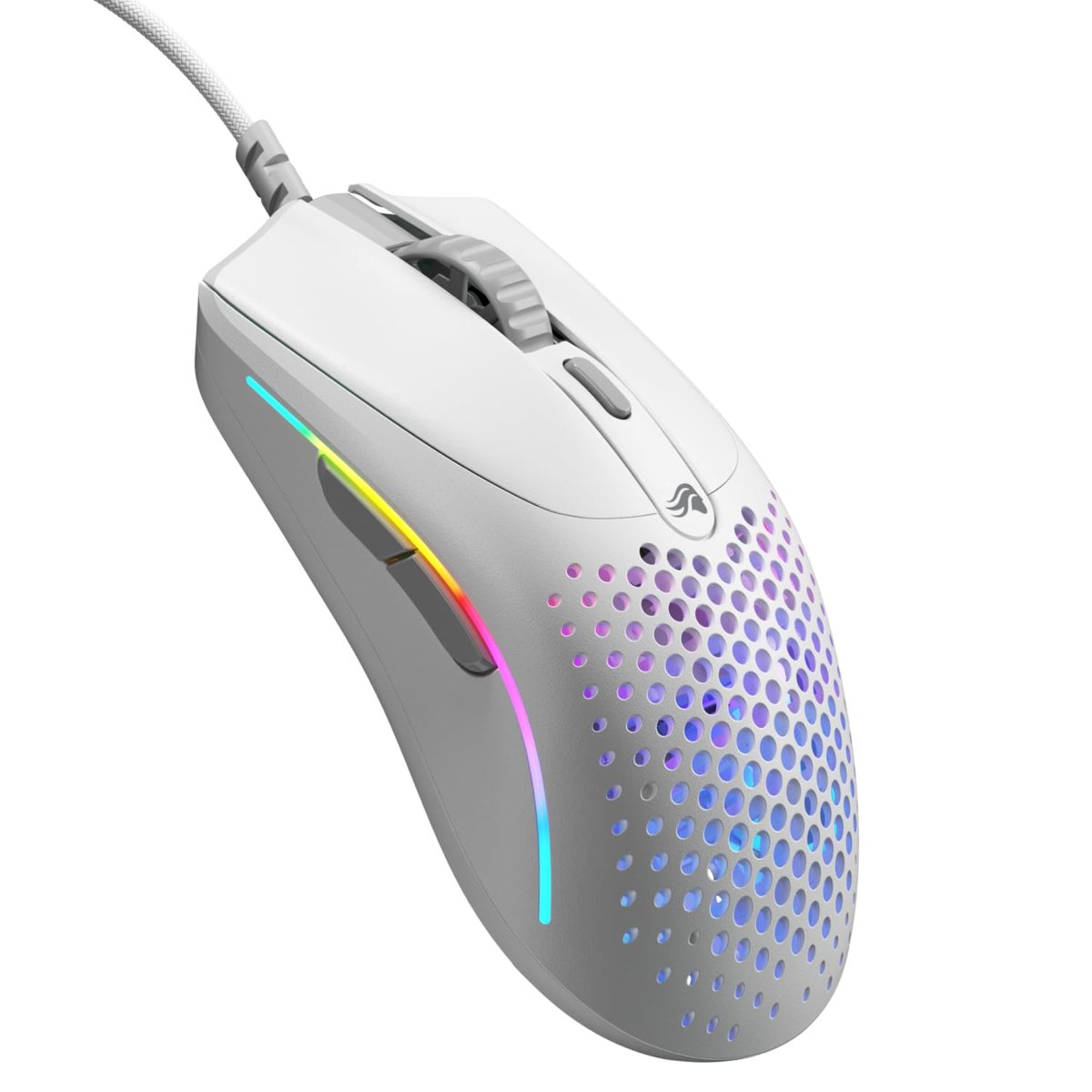 Glorious Model O 2 Mini Beyaz Kablolu Oyuncu Faresi: Hafif 49 gram, 26K Optik Sensör, 80 Milyon Tıkl