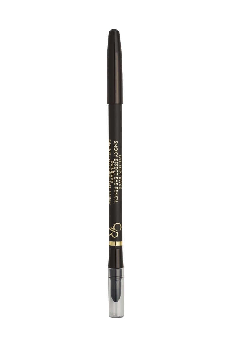 Golden Rose Smoky Effect Eye Pencil No: 01 Deep Brown - Sünger Aplikatörlü Koyu Kahverengi Göz Kalemi
