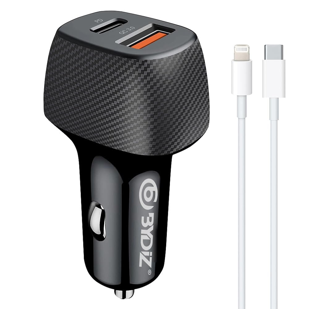 Bydiz BY-38L Hızlı Araç Şarj Cihazı 38W Çakmaklık Şarj Aleti Apple iPhone 14/13/12/11/pro/max