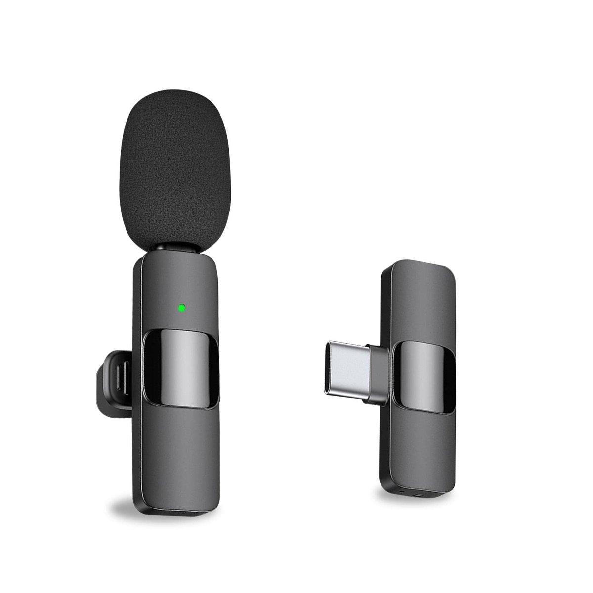 MAYBESTA Android Bilgisayar için Profesyonel Kablosuz Yaka Yaka Mikrofonu - Kablosuz Yönlü Kondenser Kayıt Mikrofonu USB C Arayüzü ile Röportaj Video Podcast Vlog YouTube