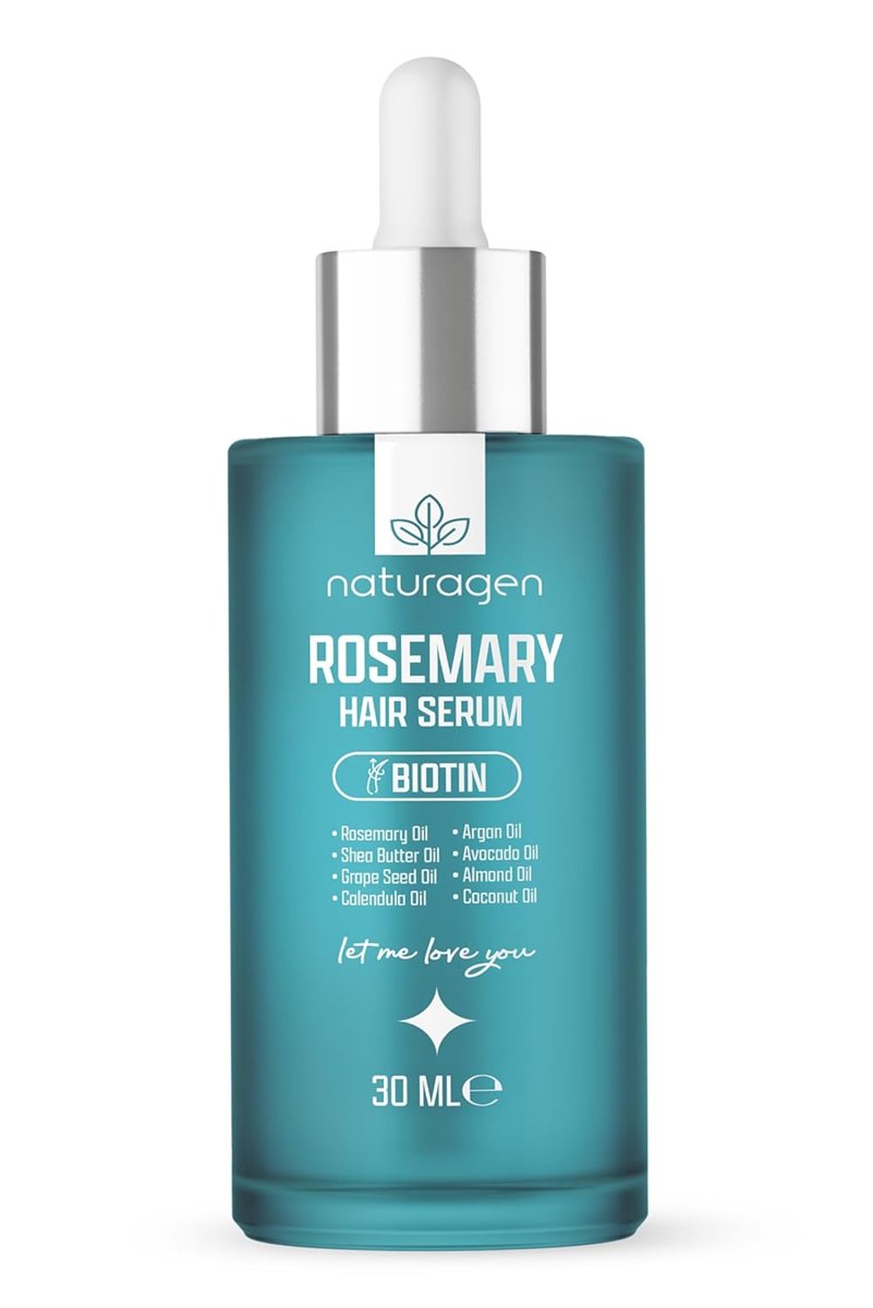 Naturagen Rosemary Hair Serum Biberiye Saç Serumu 30 ml | Yıpranmış Saçlar | Biotin + 7 Farklı Yağ K