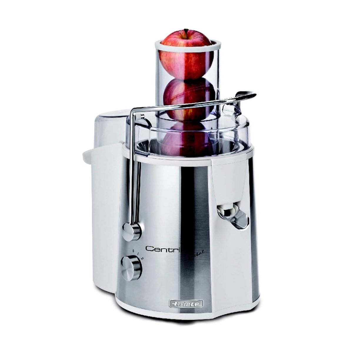 Ariete Centrika Metal Katı Meyve Sıkacağı 0173/30-700 Watt, 75mm Geniş Hazne, 1,7 Litre Posa Haznesi, 2 Kademeli Hız Ayarı Damlamayı Önleyen Ağız Sistemi