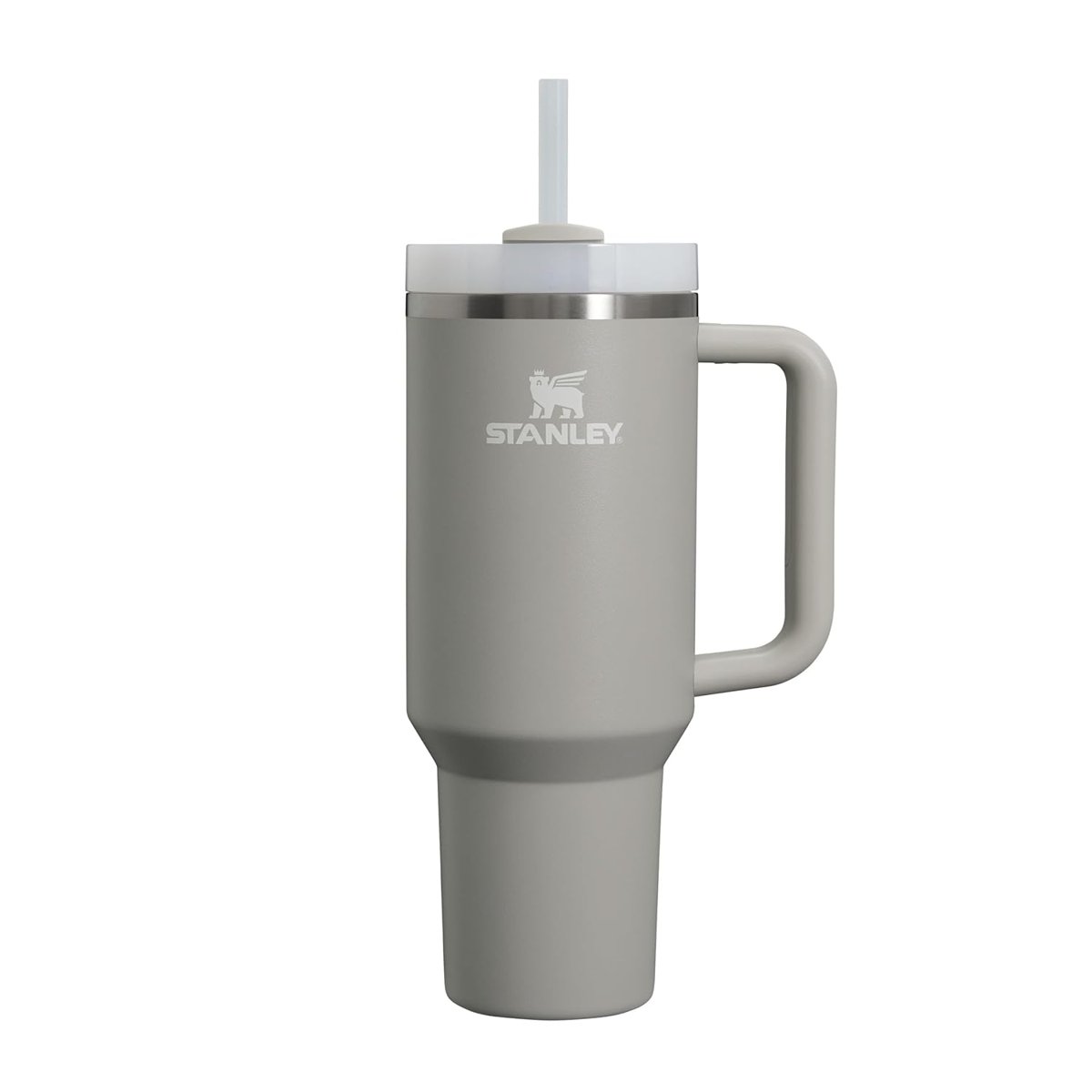 STANLEY Quencher H2.0 FlowState Pipetli Termos Bardak 1.18 Litre - Gri (Ash) | Paslanmaz Çelik