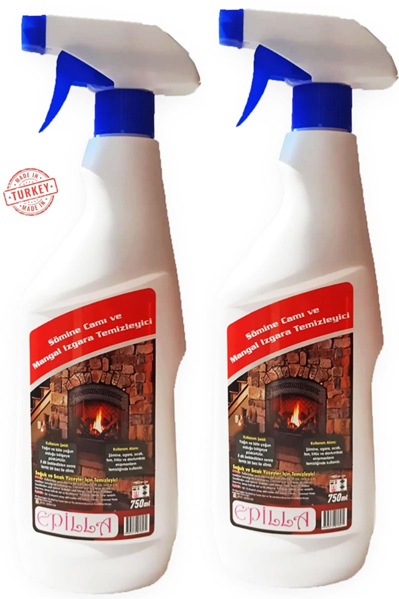 Epilla Şömine Camı Temizleyici Sprey 750 ml-2 Adet