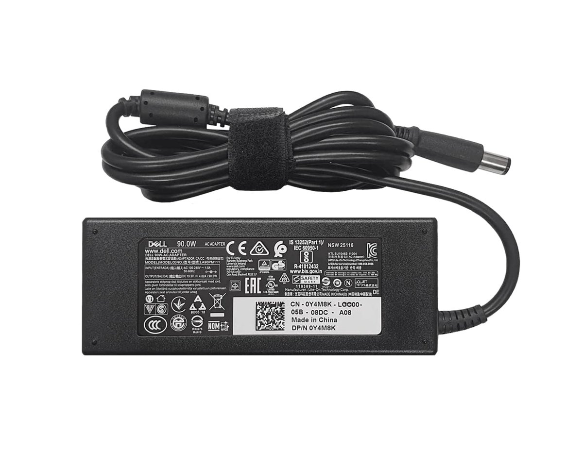 Dell ORİJİNAL AC ADAPTÖRÜ 19.5V 4.62A 90W VOSTRO 1710 1720 1721 3300 3500 3700 NOTEBOOK ELEKTRİK ŞARJ GÜÇ KAYNAĞI ÜNİTESİ PSU