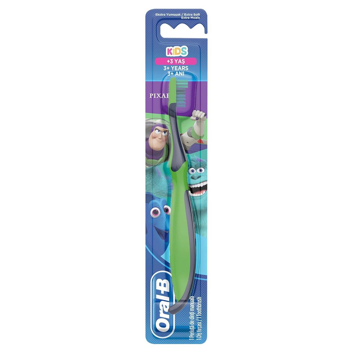 Oral-B Çocuk Pixar Ekstra Yumuşak Diş Fırçası 3+ Yaş
