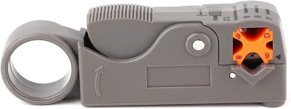 AEE® Mini Kablo Sıyırma Pensesi – Ayarlanabilir Rotary Wire Stripper, Koaksiyel Kablo Soyucu, RJ45 RJ11 Cat5 Cat6 Uyumlu