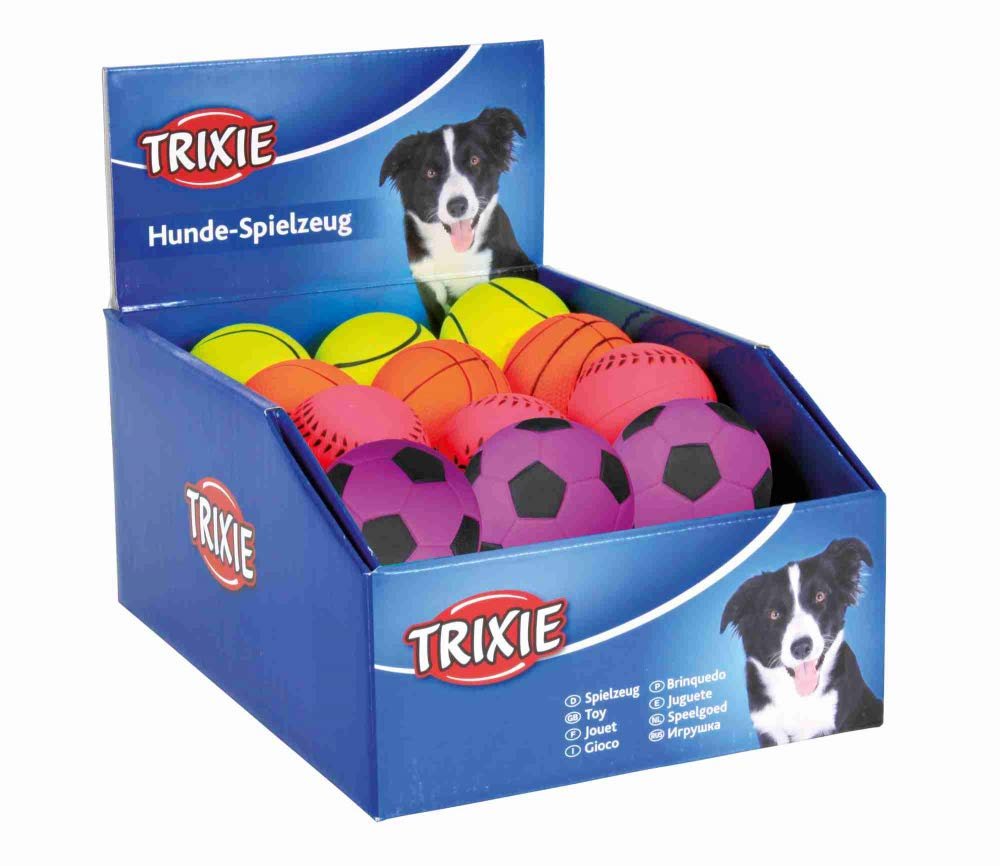 Trixie Köpek Yüzen Natürel Kauçuk Fosforlu Top 6Cm