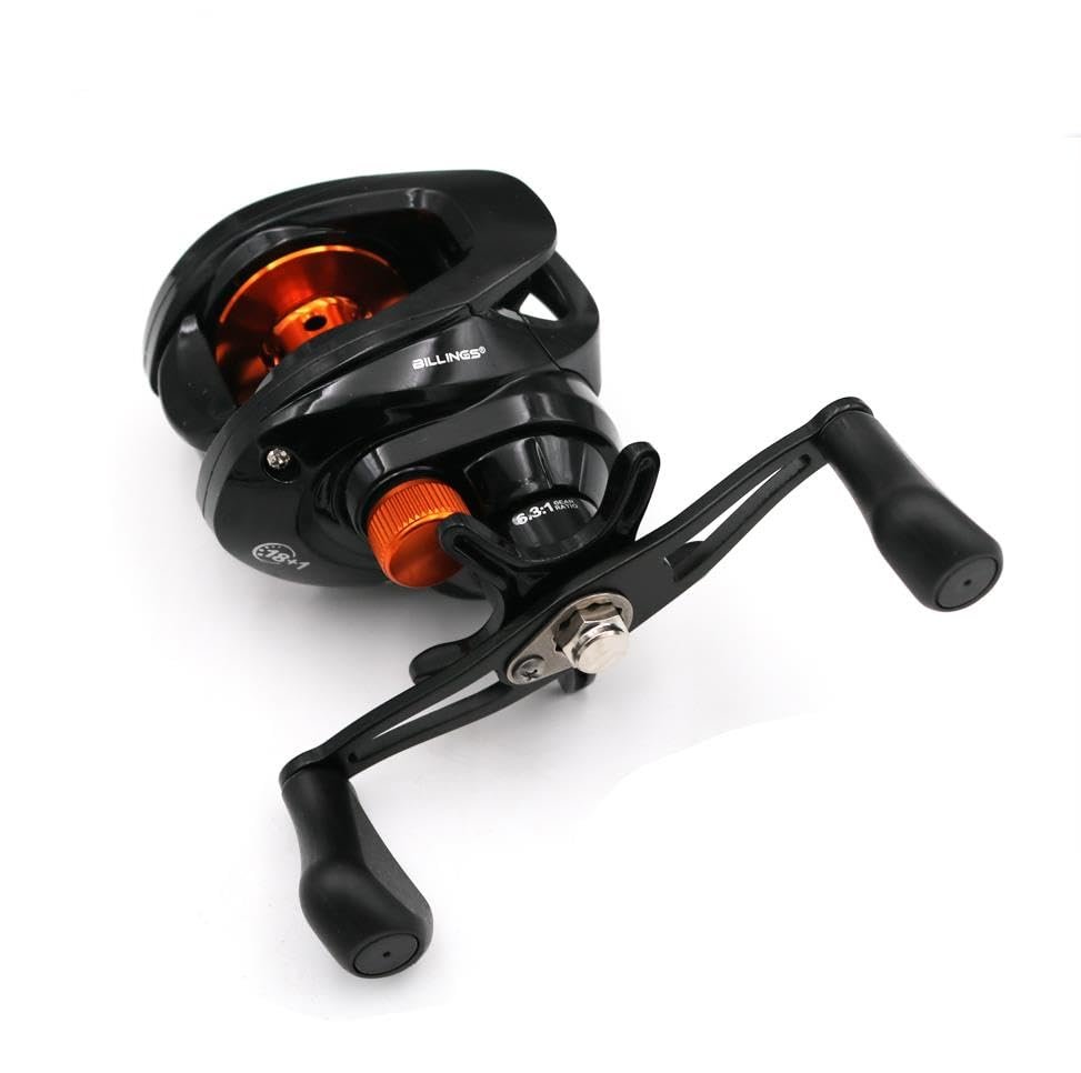 Valkyrie AS200 6.3.1 9 8kg Baitcasting Çıkrık Olta Motoru - Sağ El - Carbon Body - Hızlı Sarım - 9 Kademe Manyetik Fren