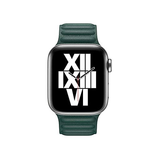 Zore ​​​Apple İle Uyumlu Watch 44mm KRD-34 Deri Kordon Koyu Yeşil