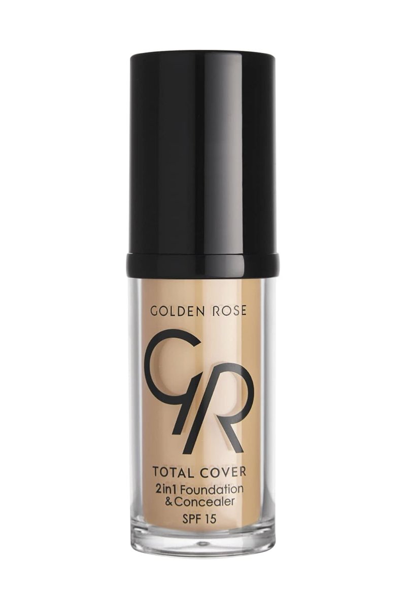 Golden Rose Total Cover 2si1 Arada Kapatıcı ve Fondöten No: 05 Cool Sand - 30 ml