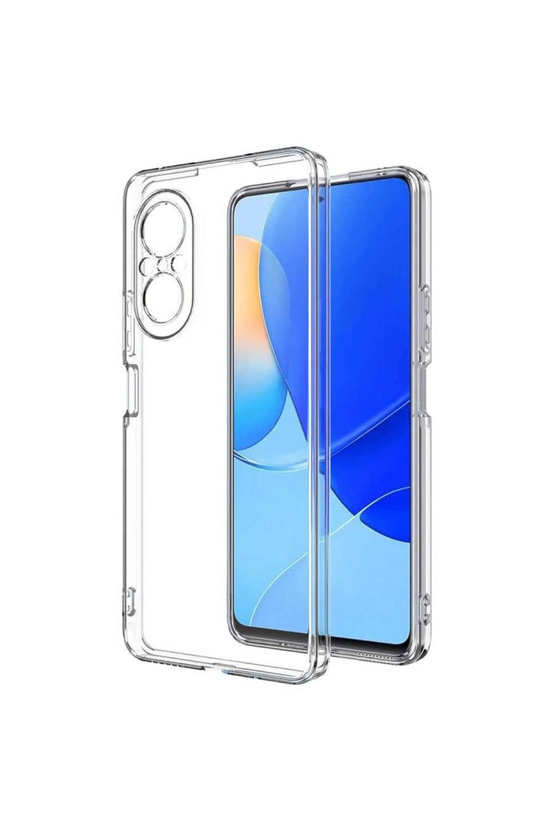 KZY İletişim Huawei Nova 9 SE ile uyumlu Kapak Kamera Korumalı Süper Silikon Şeffaf Kılıf