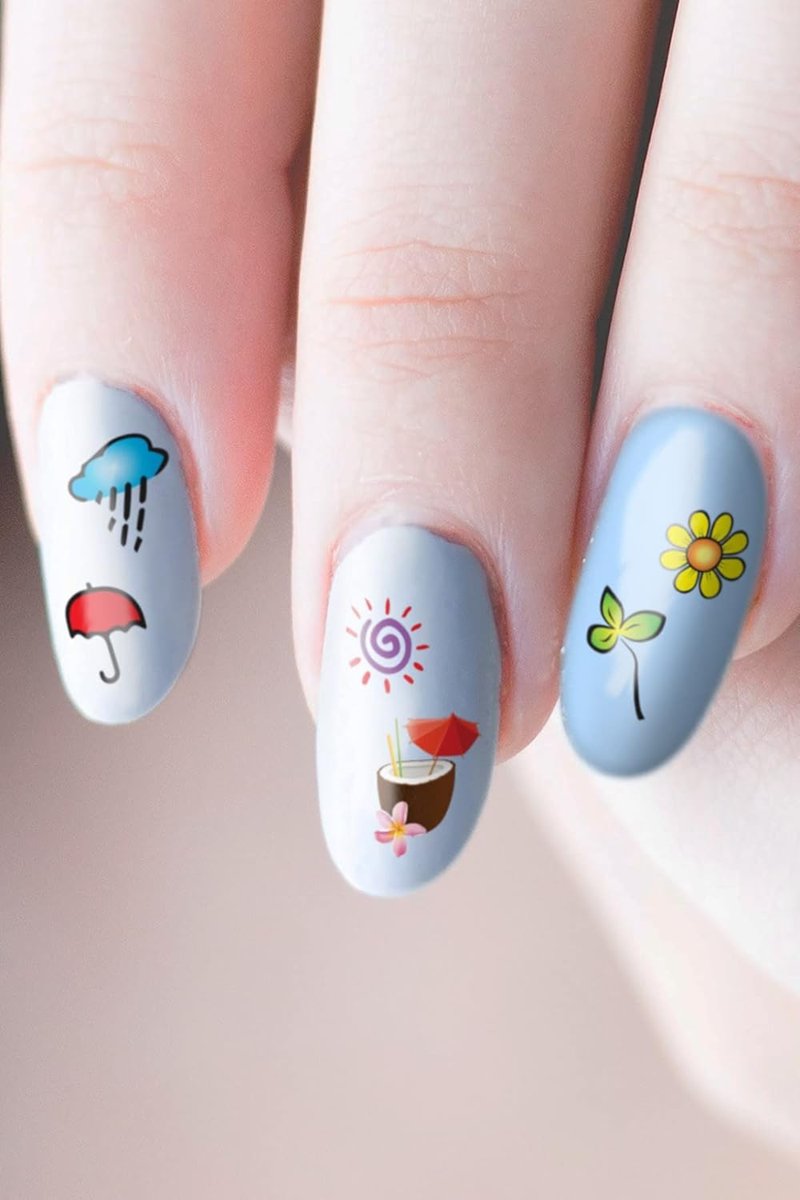 ARTİKEL Mevsimler Tırnak Dövmesi, Tırnak Tattoo, Nail Art, Tırnak Sticker